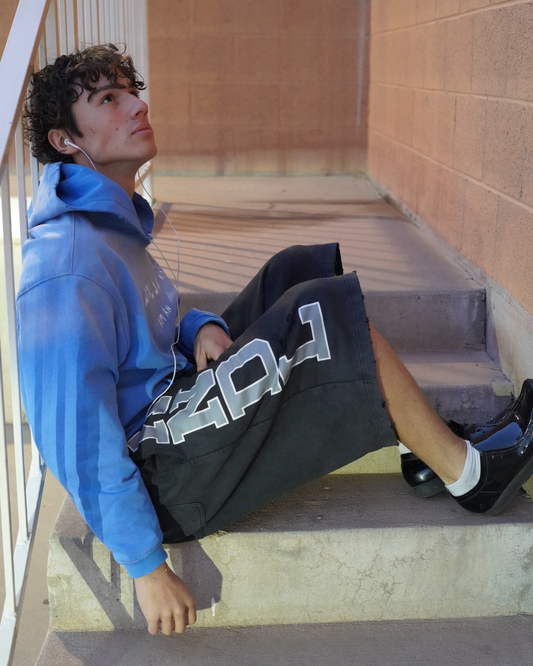 Blue Faded KNDL Hoodie