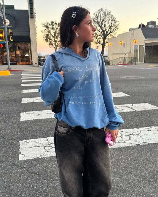 Blue Faded KNDL Hoodie