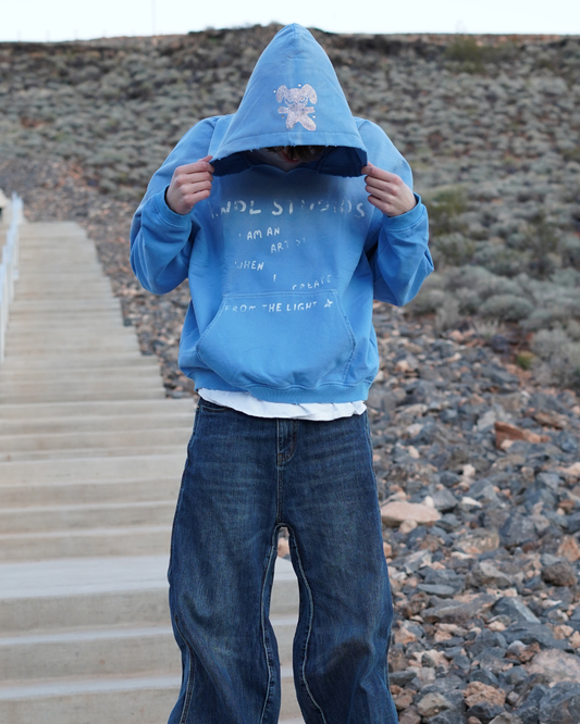 Blue Faded KNDL Hoodie