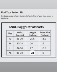 "KNDL" Baggy Sweatshorts