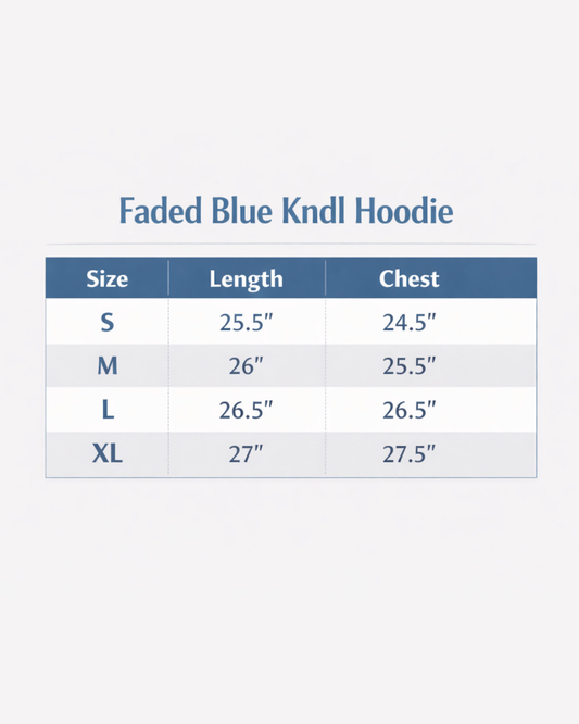 Blue Faded KNDL Hoodie