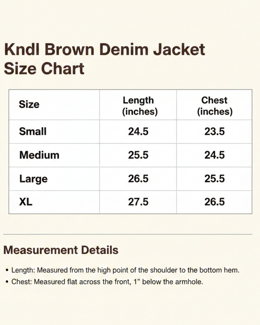 Kndl Brown Denim Jacket